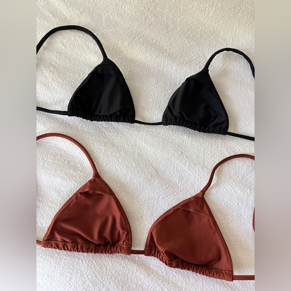 Summersalt String Bikini Tops - Brown & Black, Sizes 2 & 4 - Picture 9 of 12